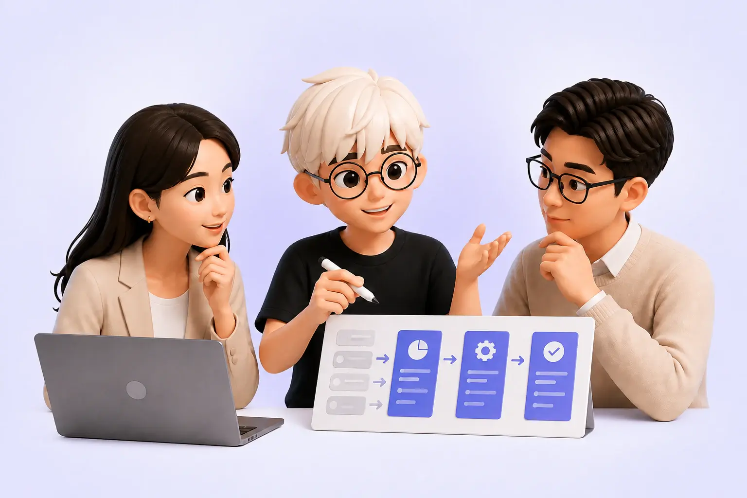 小加同学与企业团队共同梳理 AI 工作流程